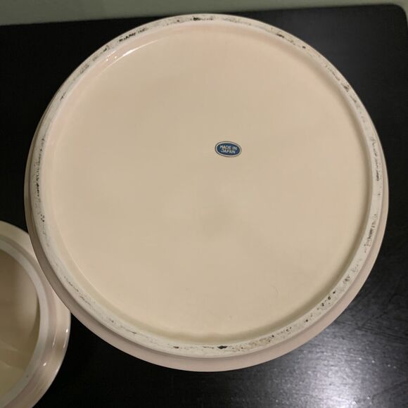 Vintage B & D Large Canister Cookie Jar 3 Dance Bears Chef Hat Japan Ceramic - Picture 8 of 12